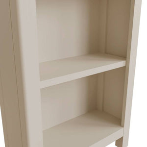 Toulouse Grey Painted Oak Tall Narrow Bookcase - White Tree Furniture