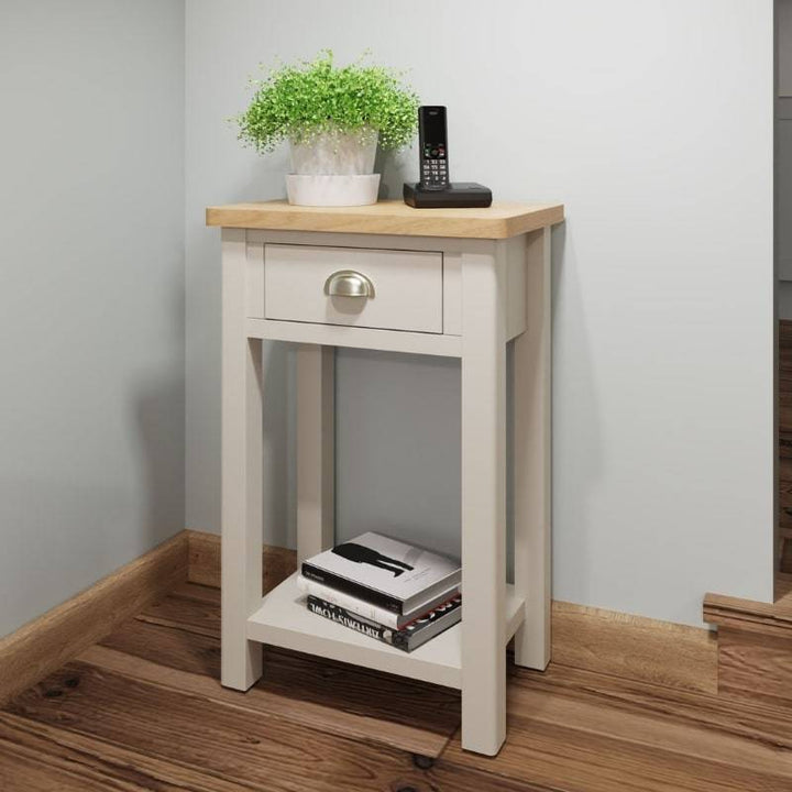 Toulouse Grey Painted Oak Telephone Table - White Tree Furniture