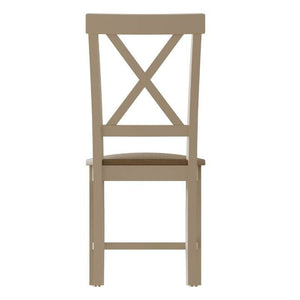 Toulouse Grey Painted Oak Chair - White Tree Furniture