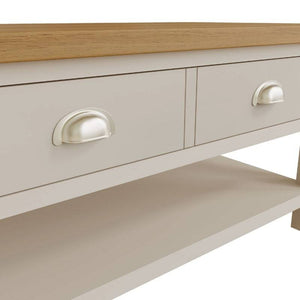 Toulouse Grey Painted Oak Large Coffee Table - White Tree Furniture