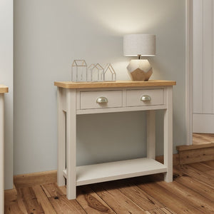 Toulouse Grey Painted Oak Console Table - White Tree Furniture