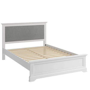 Alsace White Painted Double Bed Frame 4'6" - White Tree Furniture