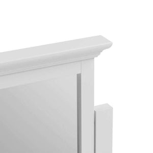 Alsace White Painted Dressing Table Mirror - White Tree Furniture