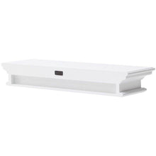 Halifax White Painted Floating Wall Shelf 80cm - White Tree Furniture